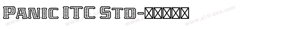 Panic ITC Std字体转换